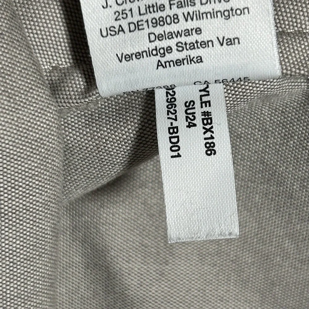 J. Crew Oxford Tech Pants Mens 33x34 Gray 770 Straight Performance Golf Chino